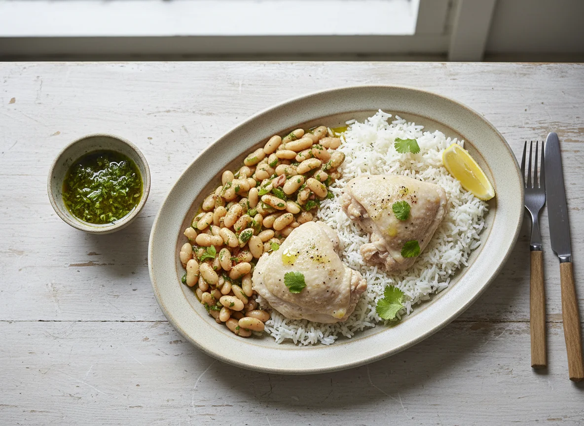 Chicken with White Beans and Rice photo