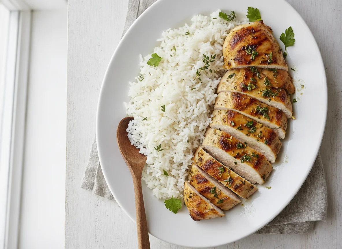 Chicken with White Rice photo
