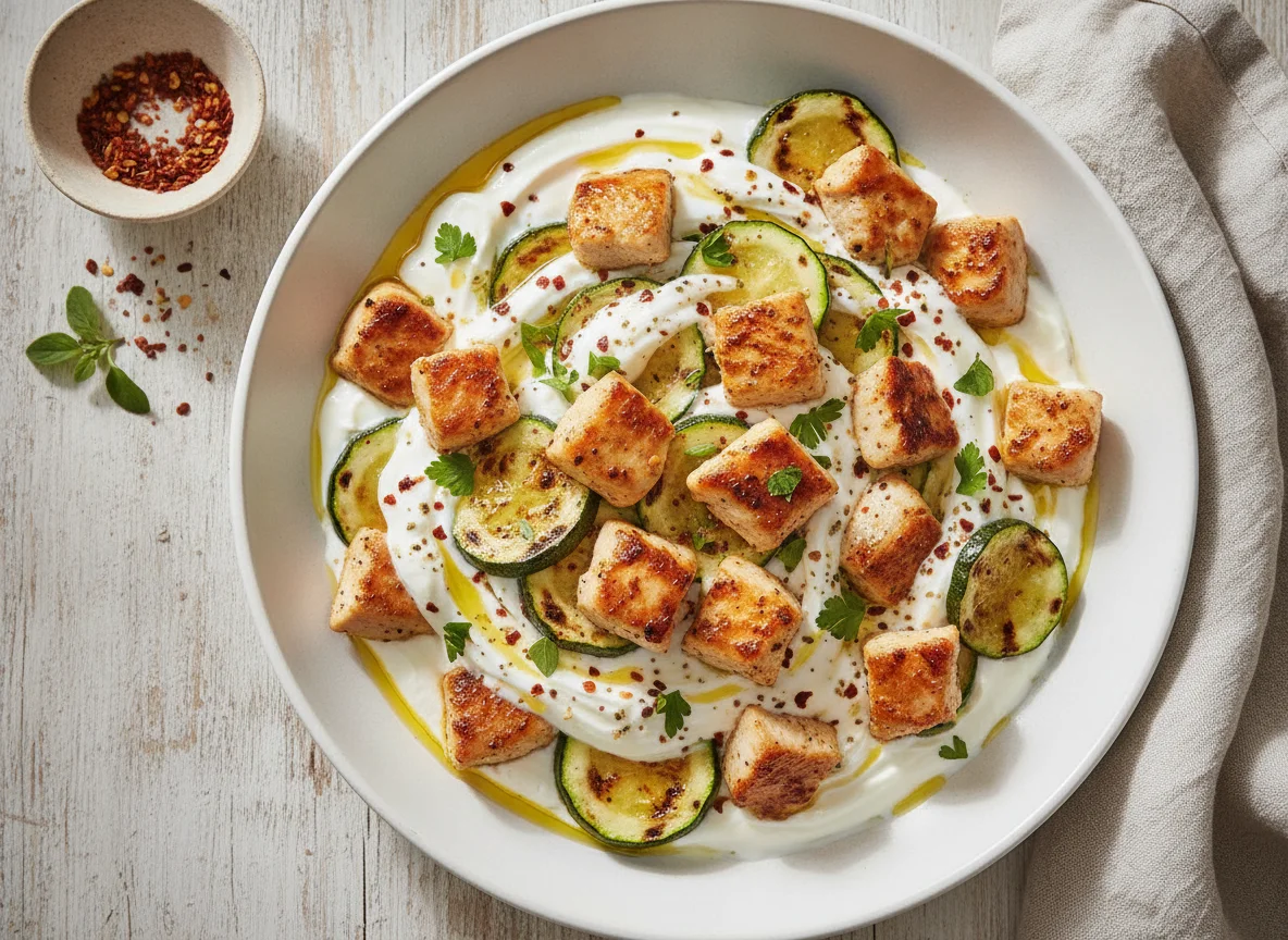 Chicken with Zucchini and Yogurt photo