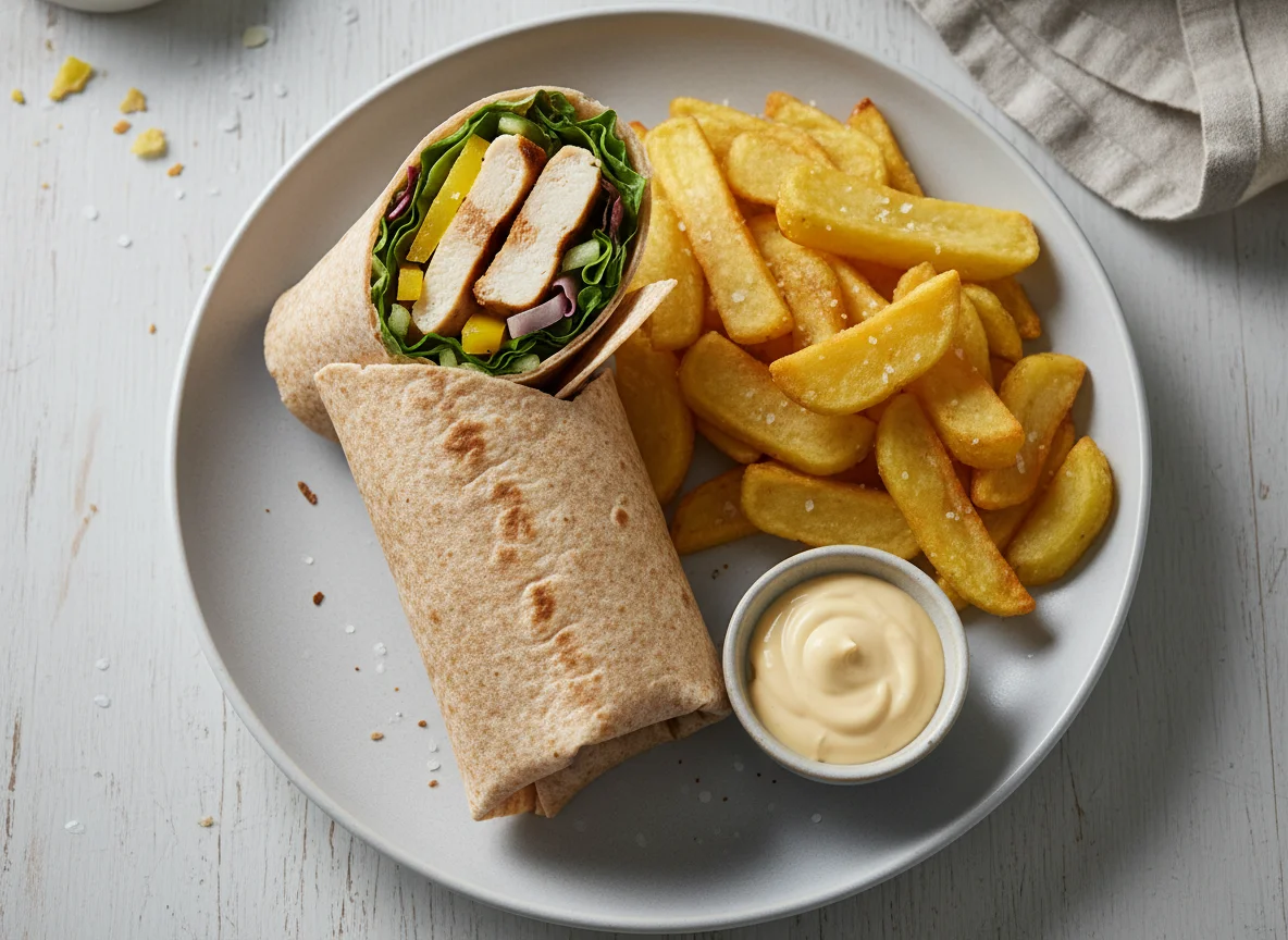 Chicken Wrap with Chips photo