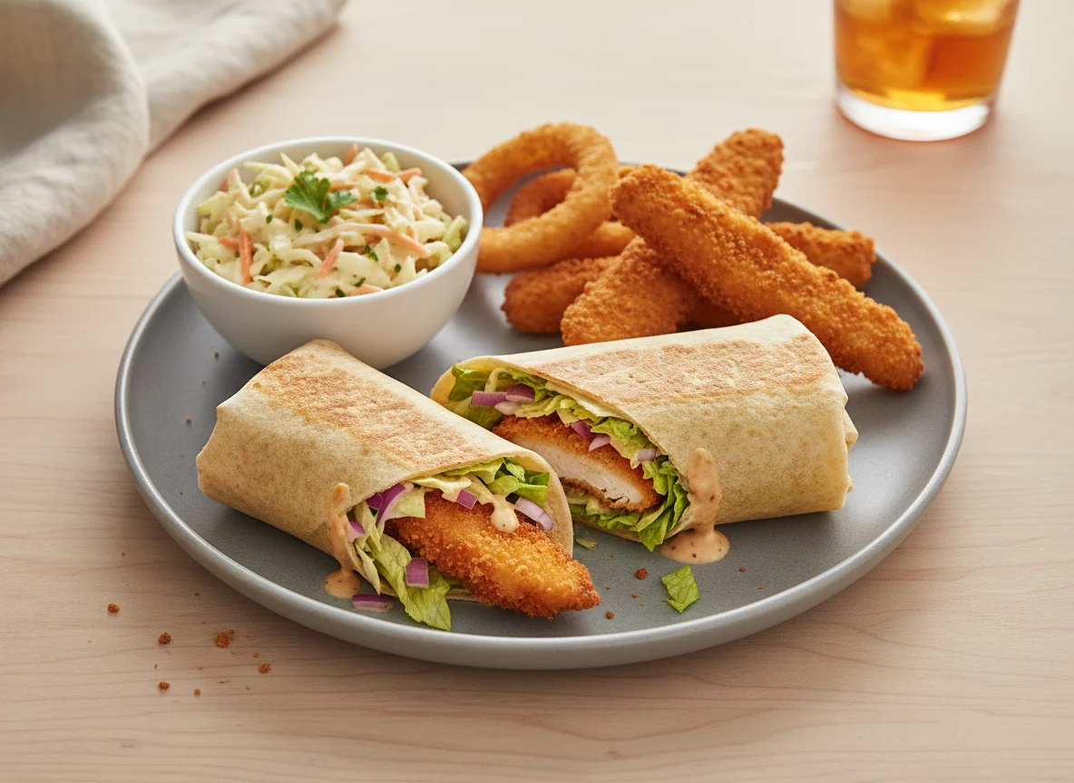 Chicken Wrap with Sides photo