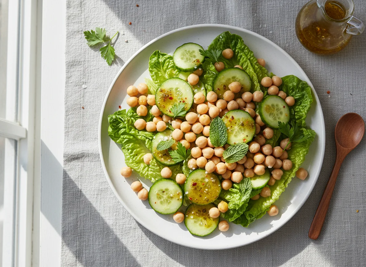 Chickpea and Cucumber Salad photo