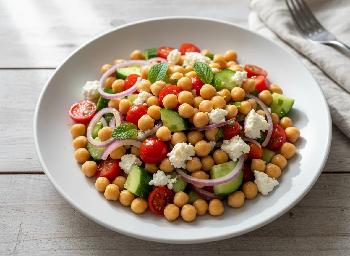 Chickpea and Feta Salad photo