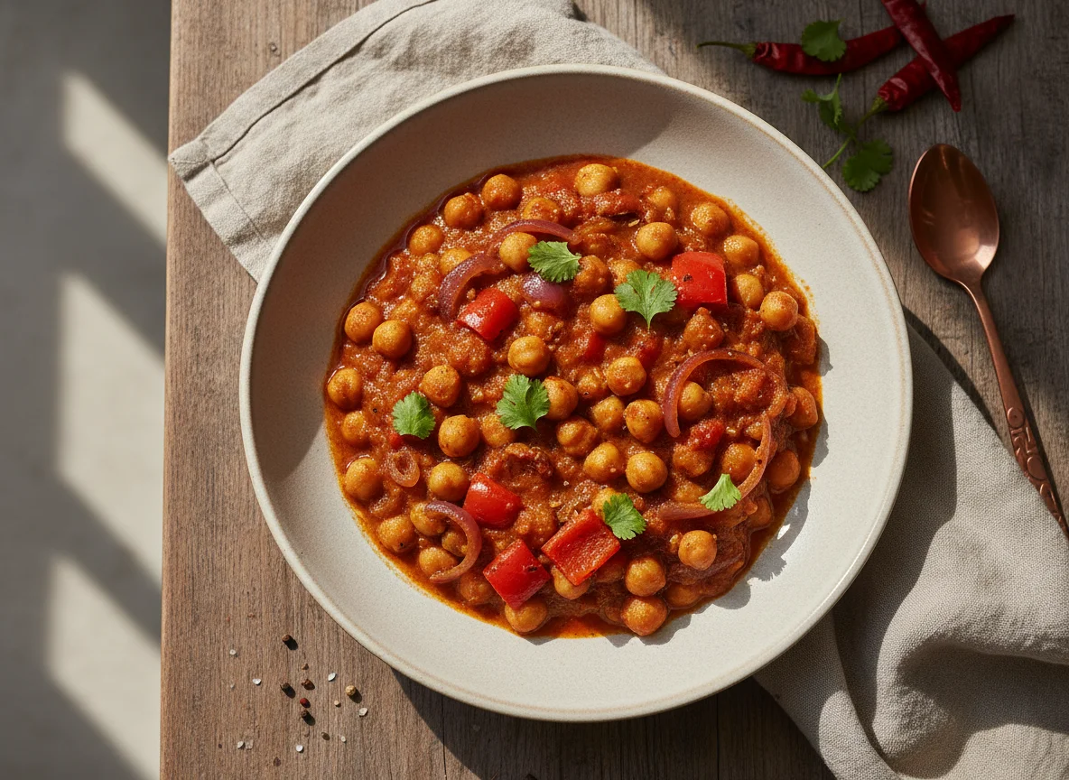 Chickpea and Onion Curry photo