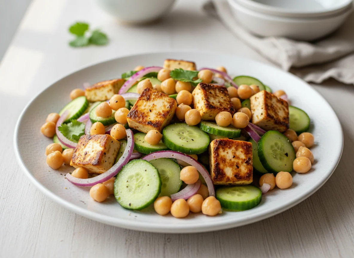 Chickpea and Paneer Salad photo