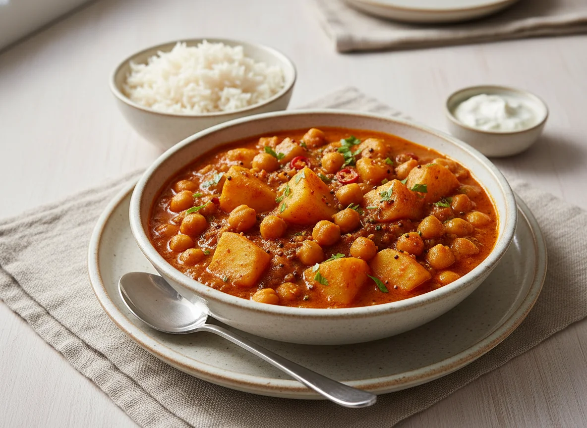 Chickpea and Potato Curry photo
