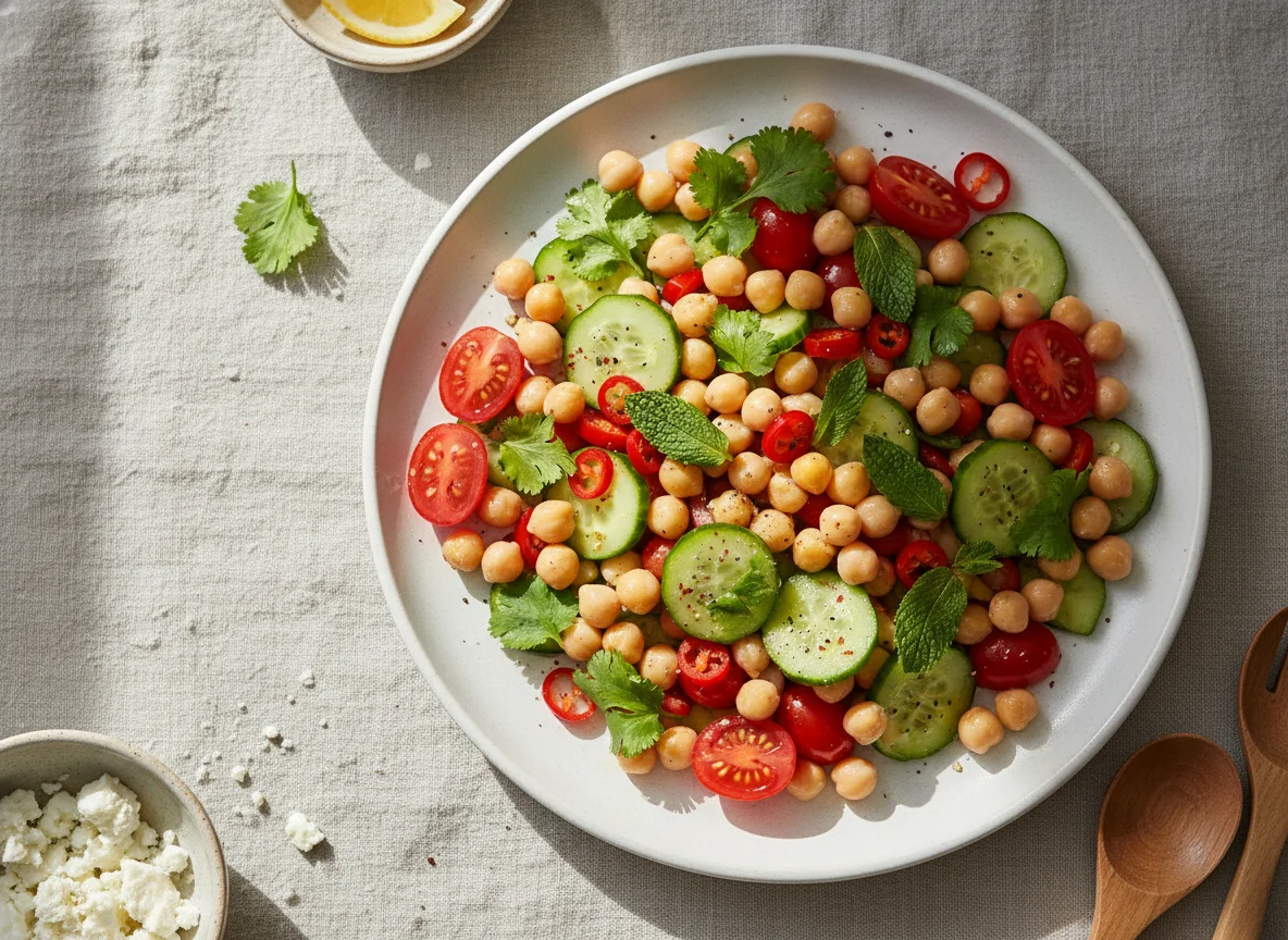 Chickpea and Vegetable Salad photo