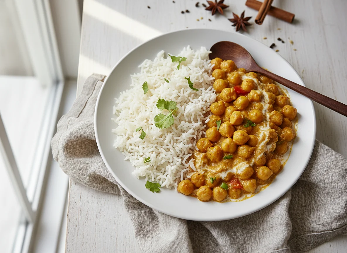 Chickpea Curry with Rice photo