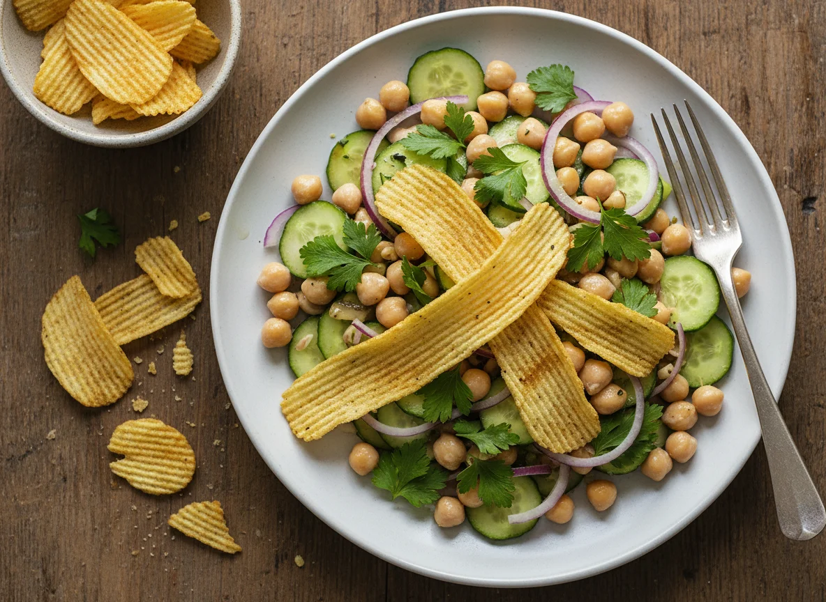 Chickpea Salad with Crisps photo
