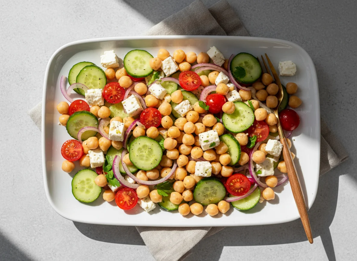 Chickpea Salad with Feta photo