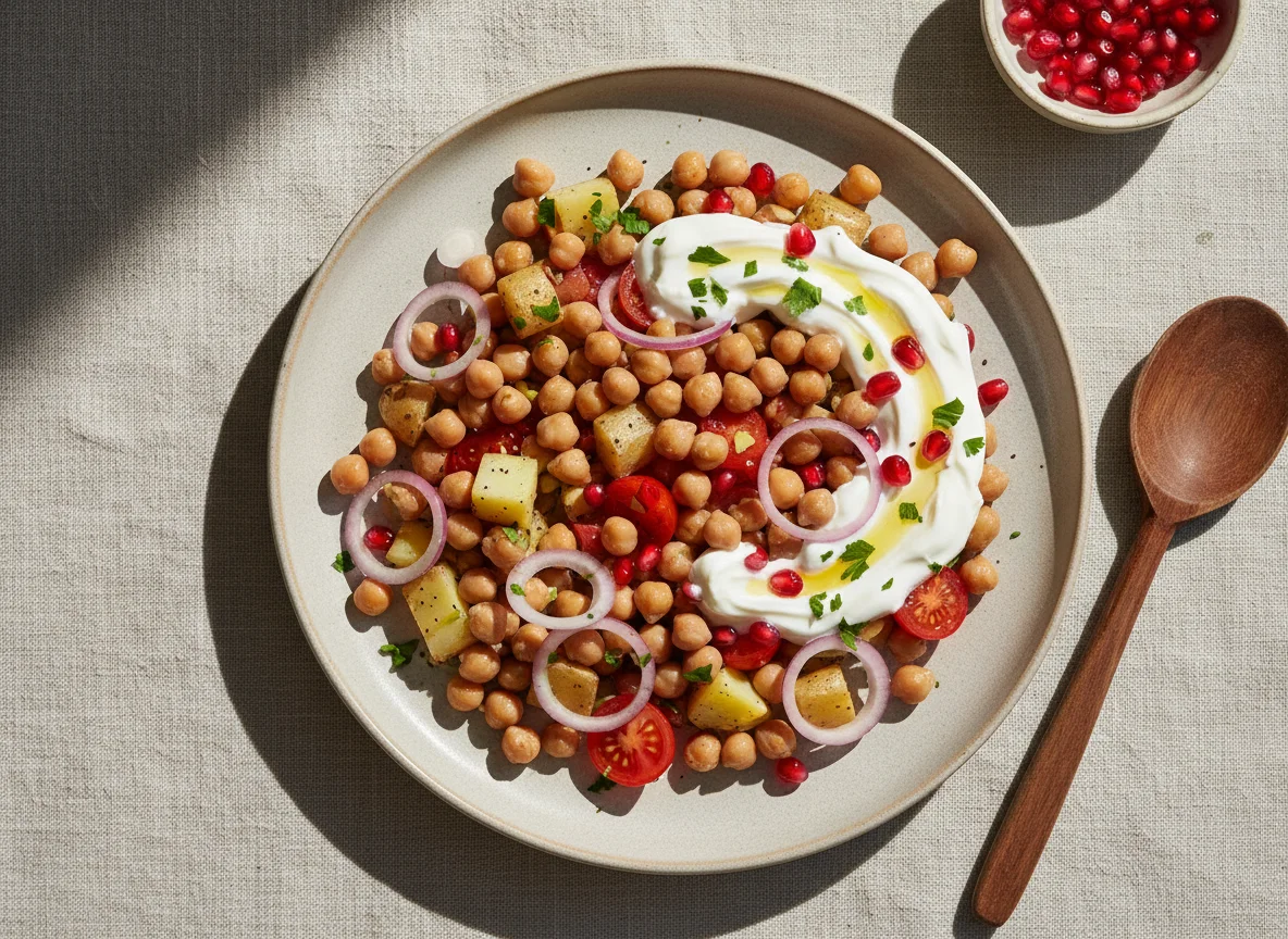 Chickpea Salad with Yogurt Dressing photo