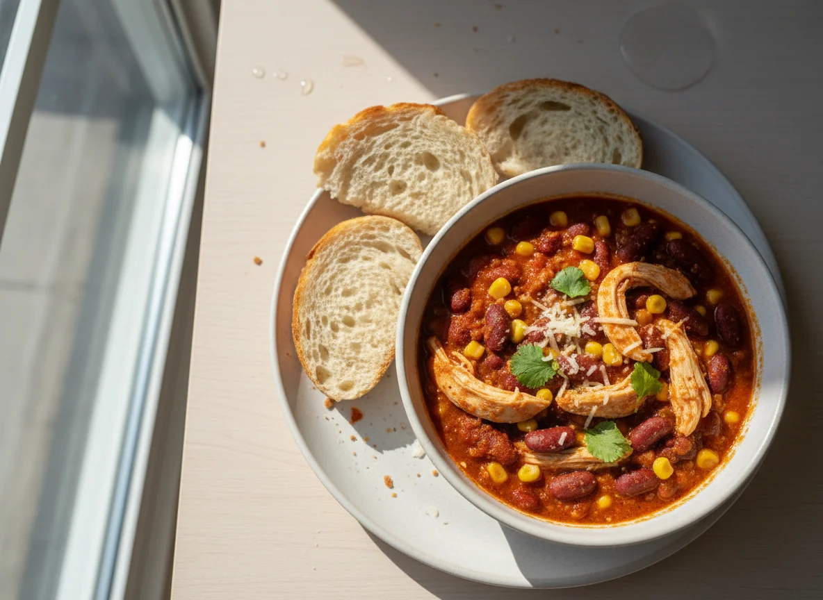 Chili con Carne with Bread photo
