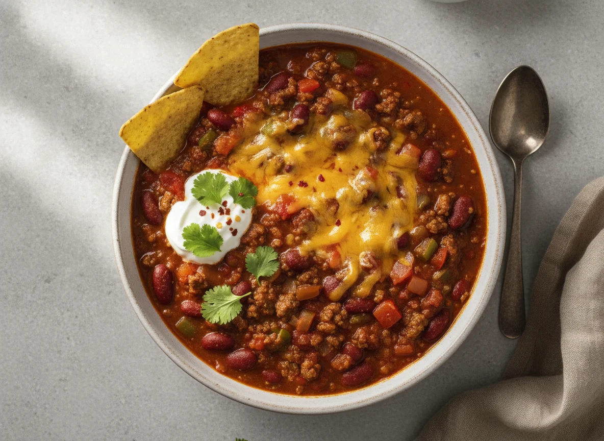 Chili with Beans and Cheese photo