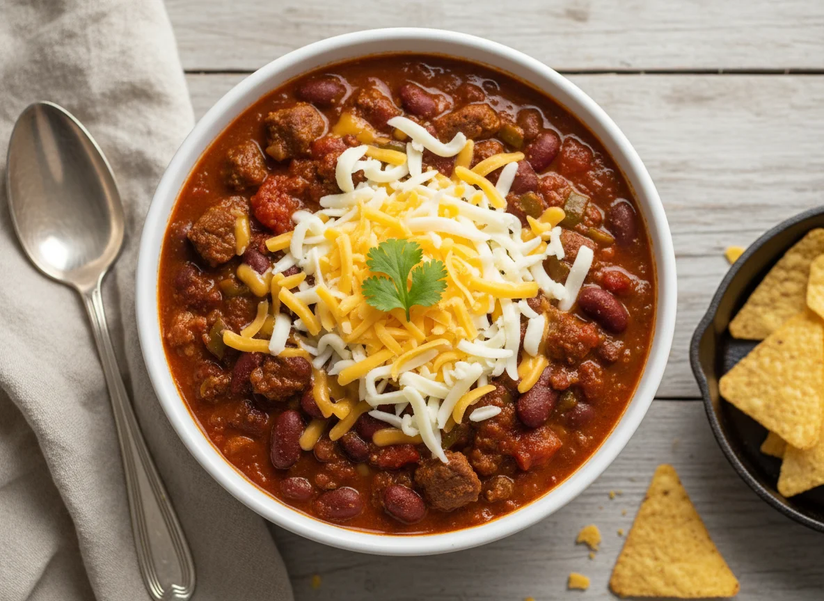 Chili with Shredded Cheese photo