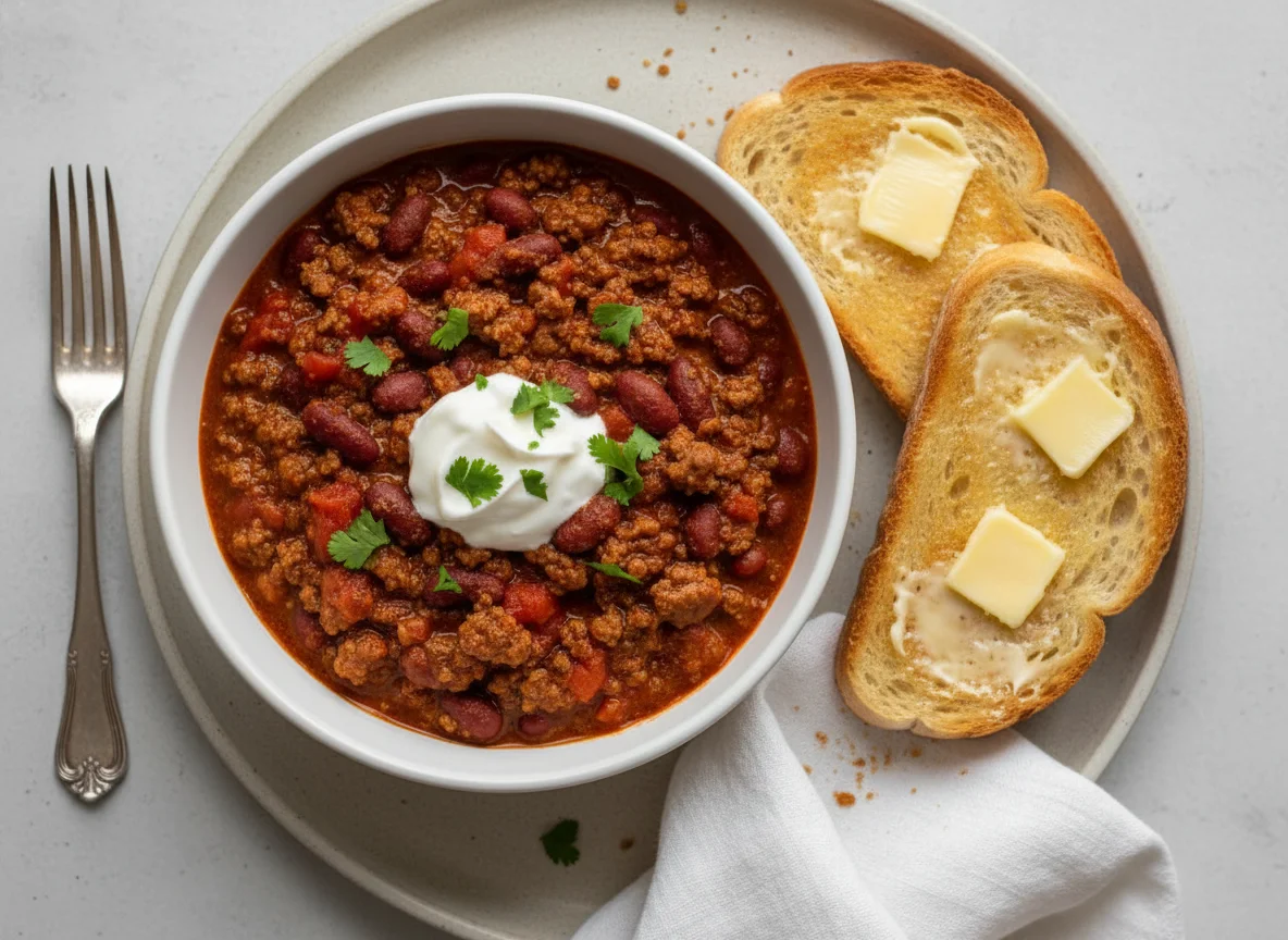 Chili with Toast photo