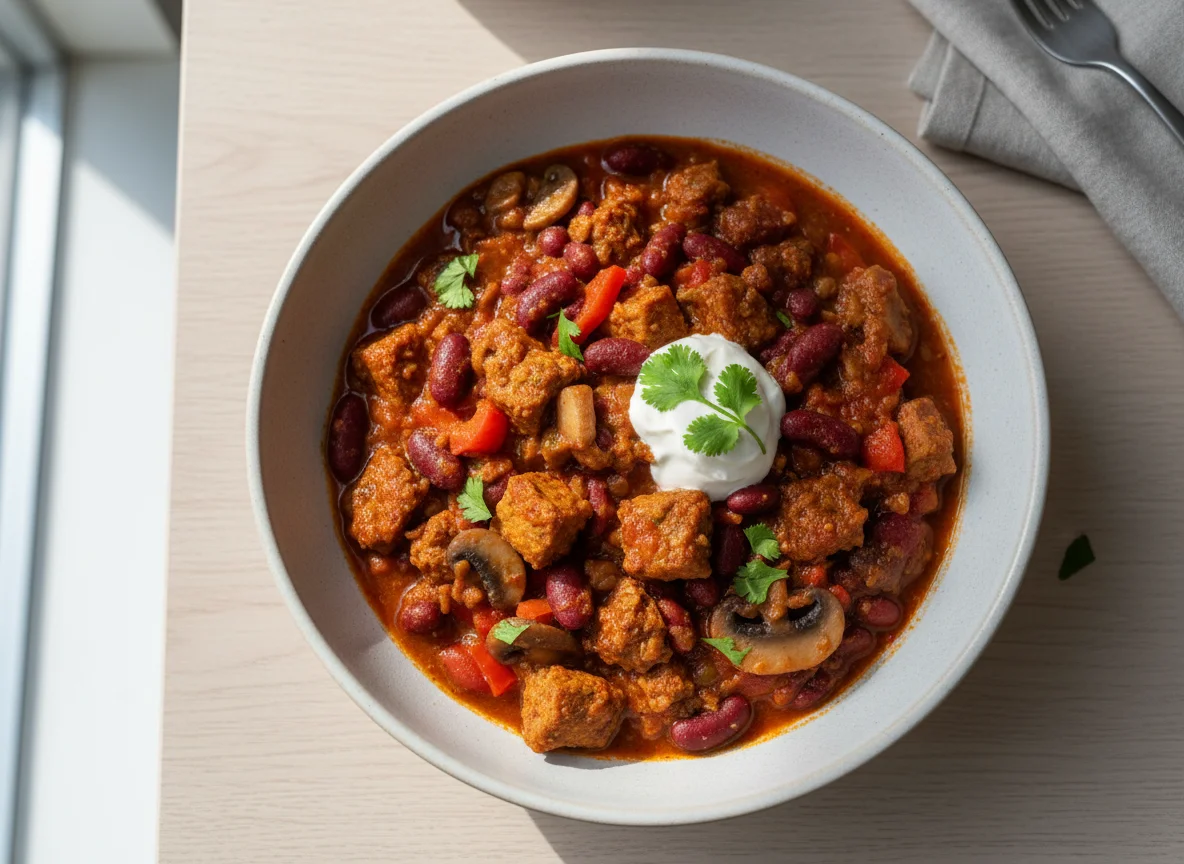 Chilli with Soy Meat photo