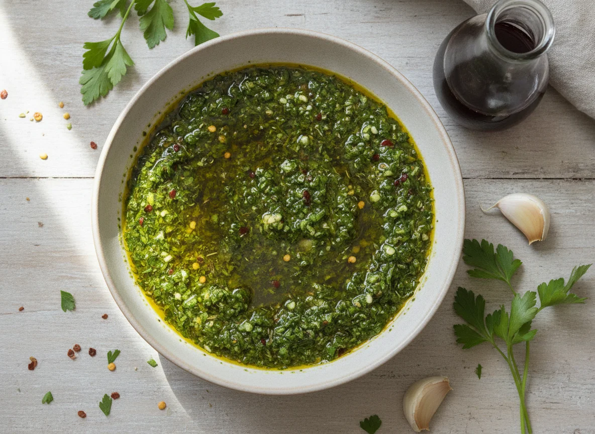 Chimichurri sauce photo