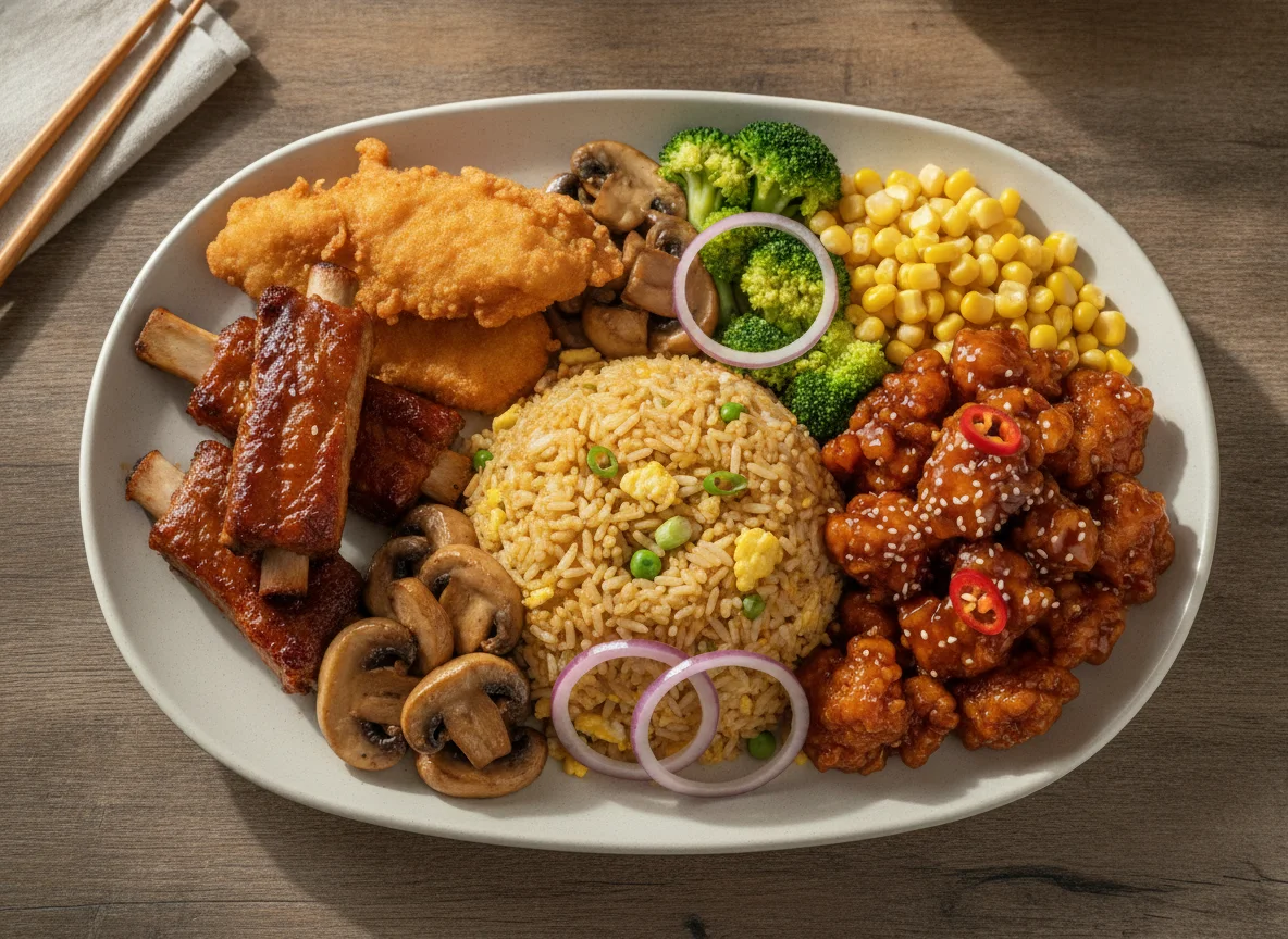Chinese Buffet Plate photo