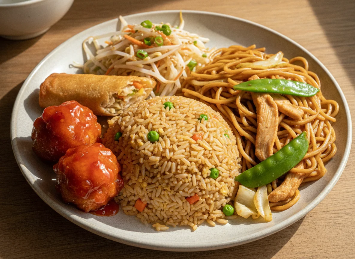 Chinese Canadian Combo Plate photo