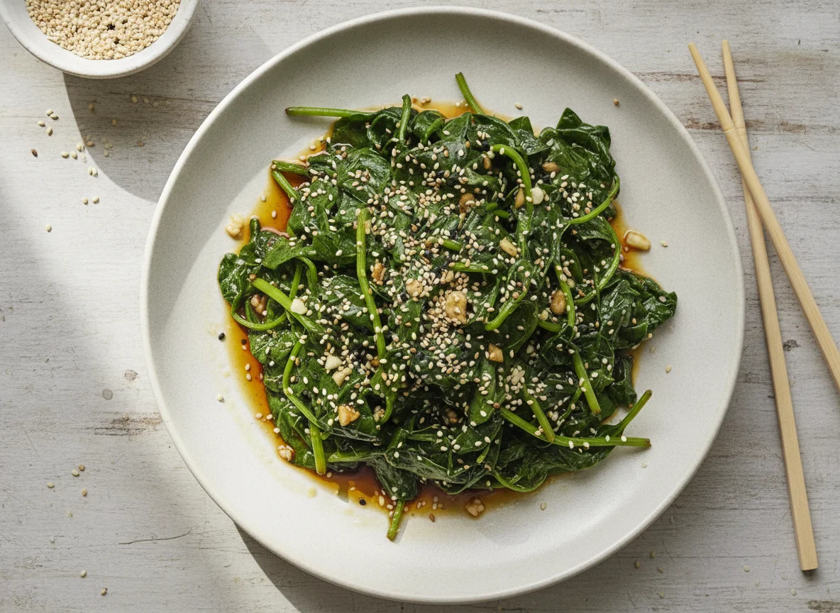 Chinese Spinach Salad with Sesame photo