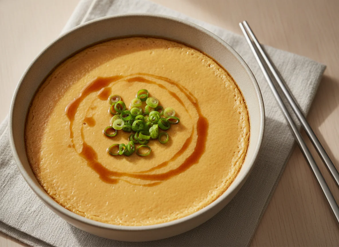 Chinese Steamed Egg Custard photo