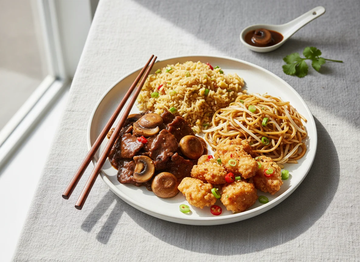 Chinese Takeaway Meal photo