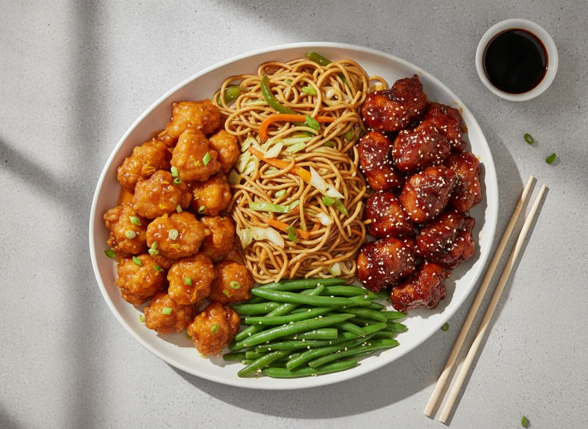 Chinese Takeout Platter photo