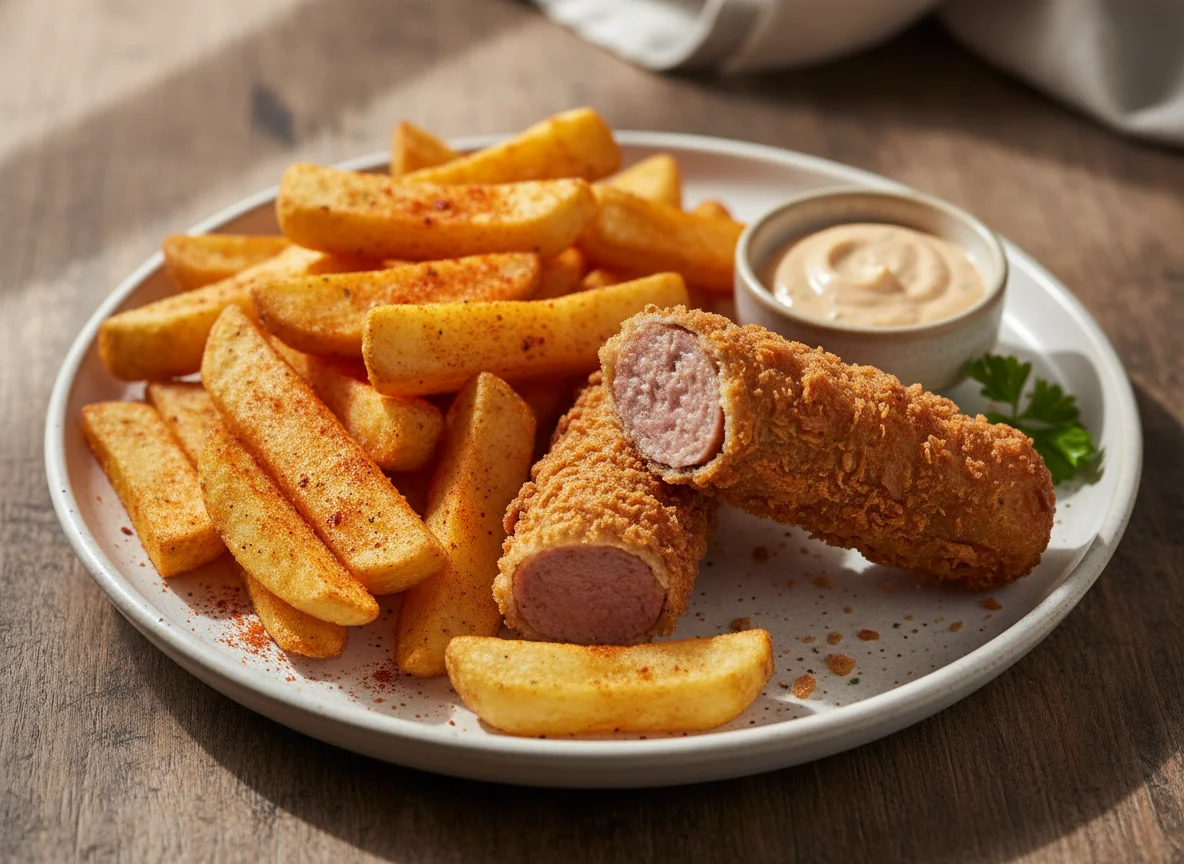 Chips and Battered Sausage photo
