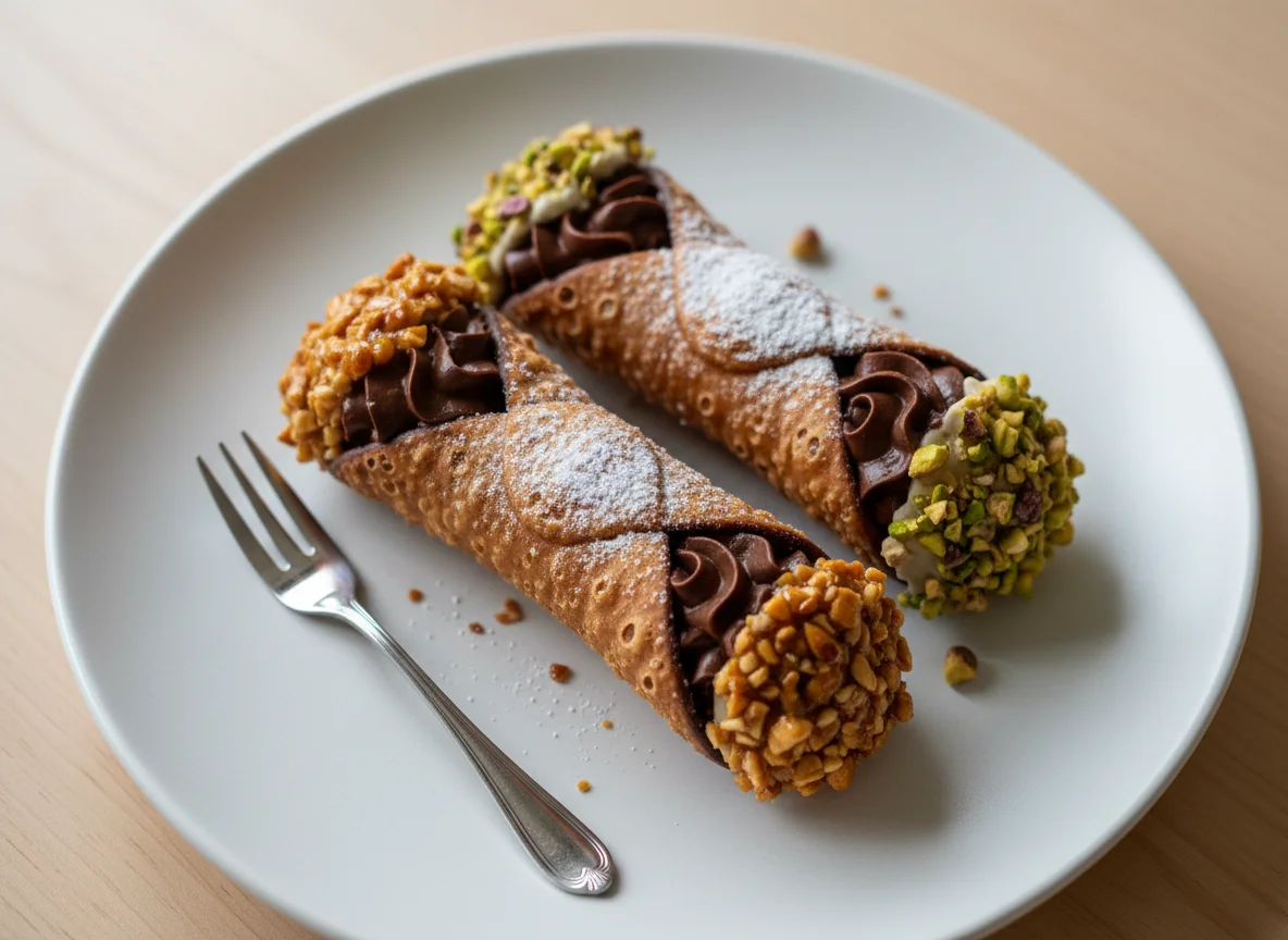 Chocolate and Caramel Cannoli photo