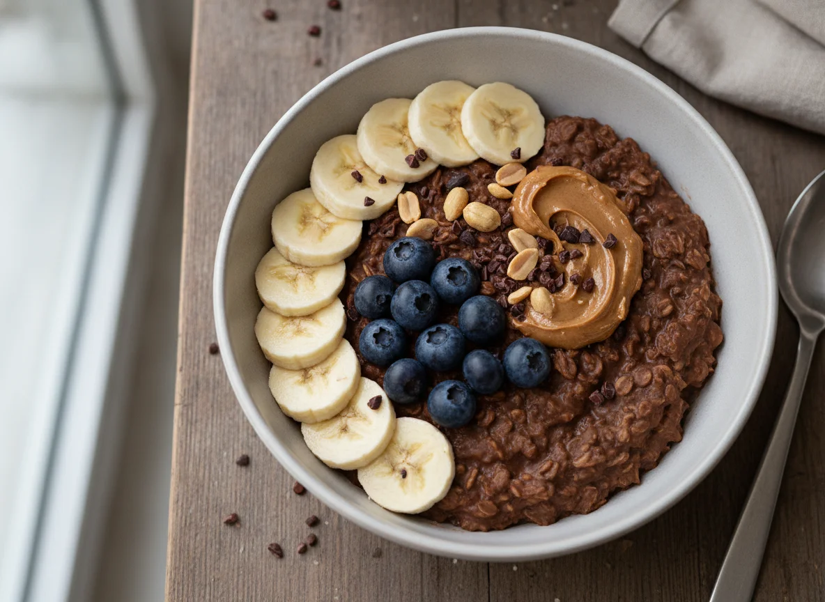 Chocolate Banana Overnight Oats photo