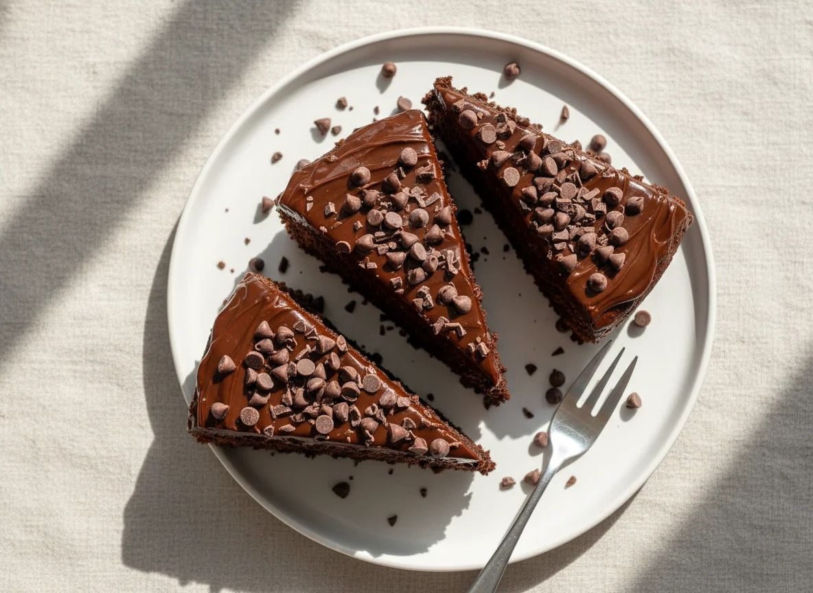 Chocolate Cake Slices photo