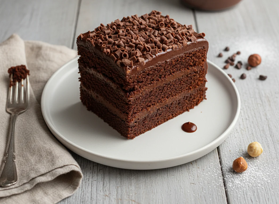Chocolate Fudge Cake Slice photo
