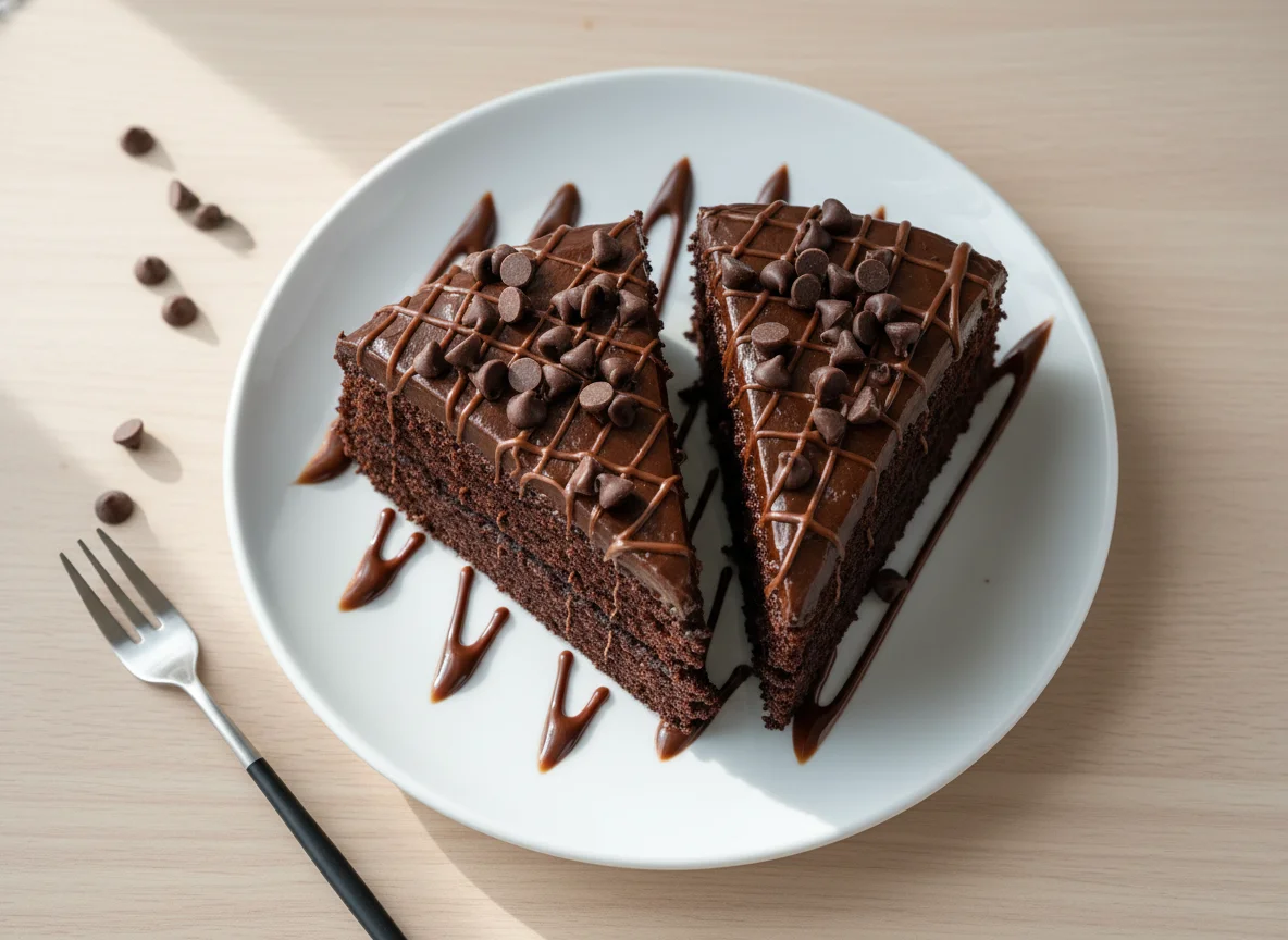 Chocolate Fudge Cake Slices photo