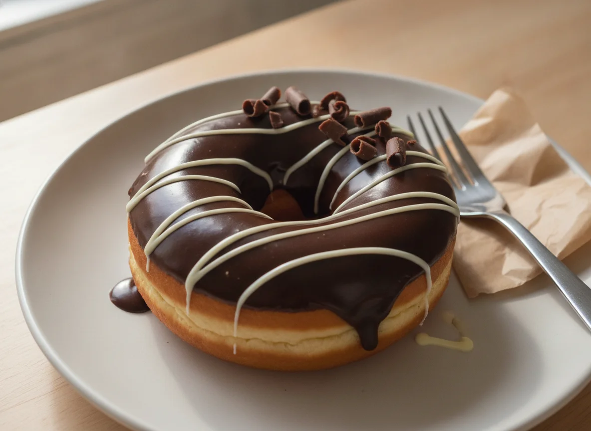 Chocolate Glazed Doughnut photo