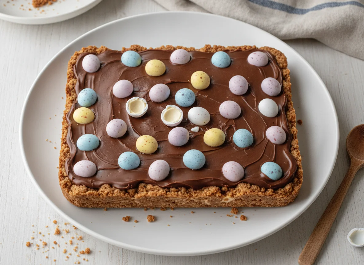 Chocolate Mini Egg Traybake photo