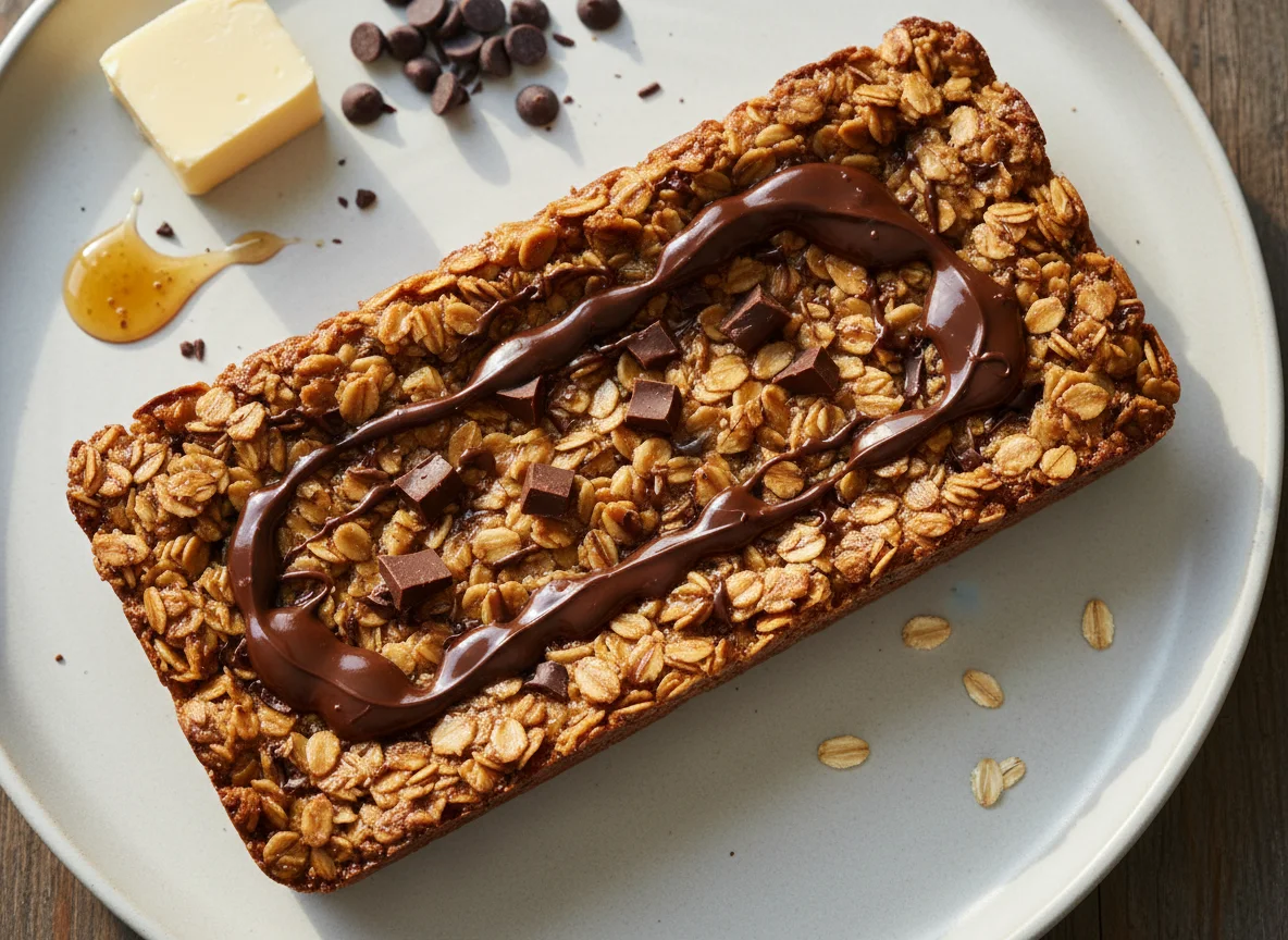 Chocolate Oat Flapjack photo
