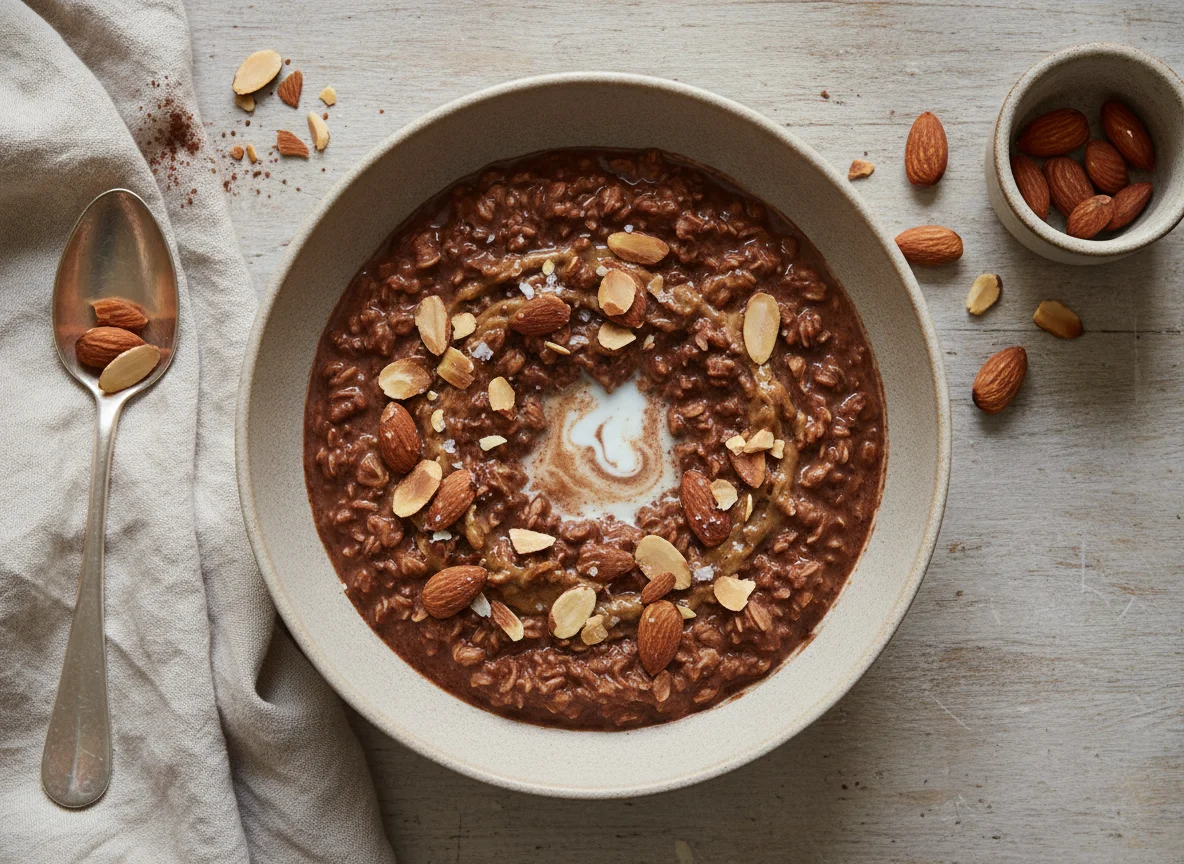 Chocolate Oats with Almonds photo
