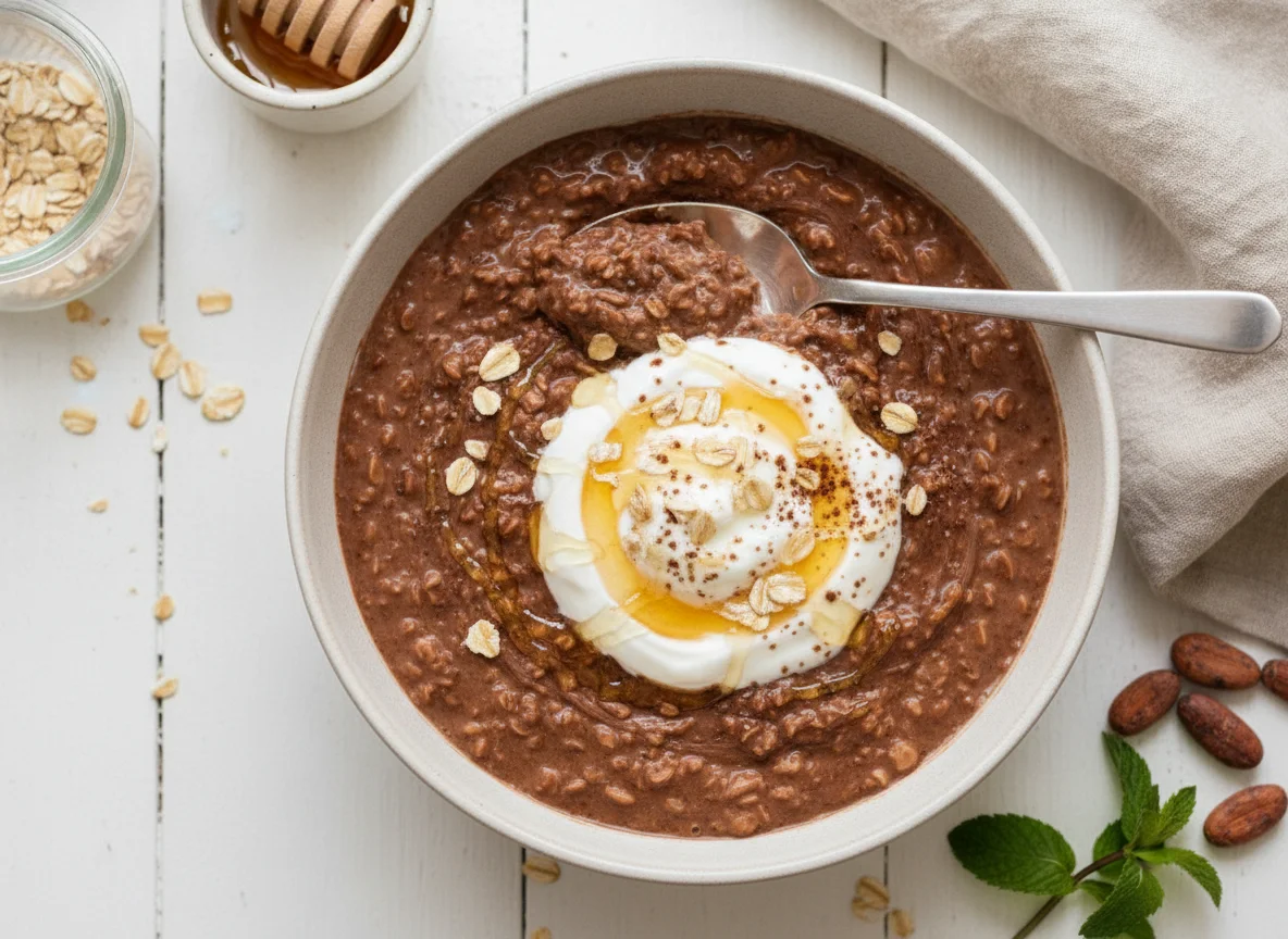 Chocolate overnight oats photo