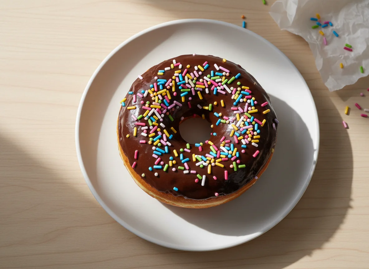 Chocolate Sprinkled Donut photo