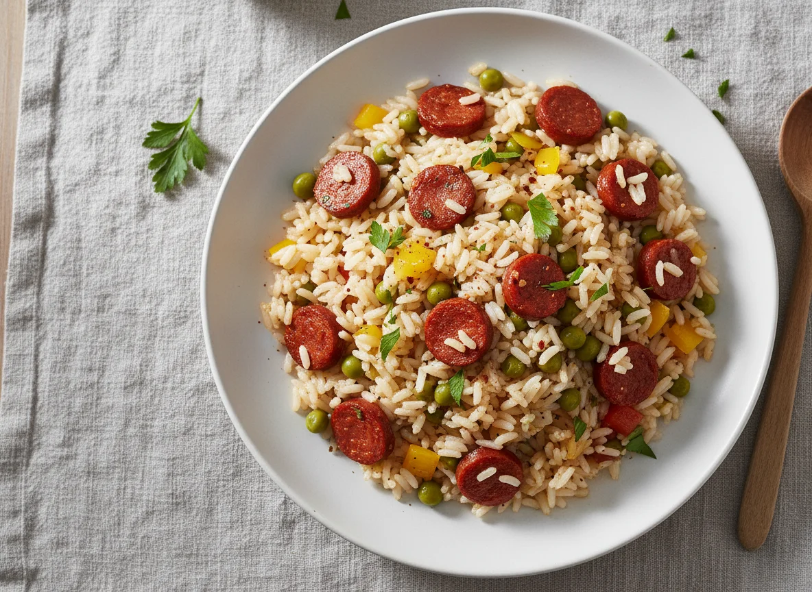 Chorizo and Pea Rice photo