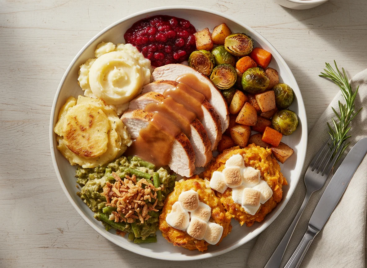 Christmas Dinner Plate photo