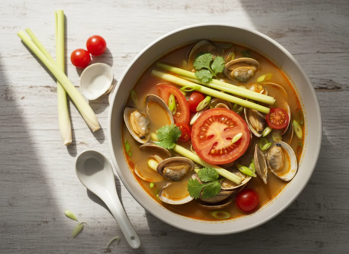 Clam Soup with Lemongrass and Tomato photo