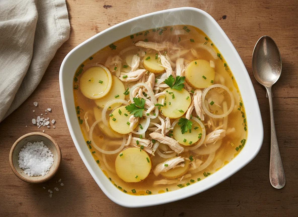 Clear Potato and Onion Soup photo