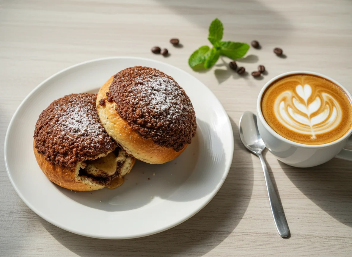 Coffee Buns and Cappuccino photo