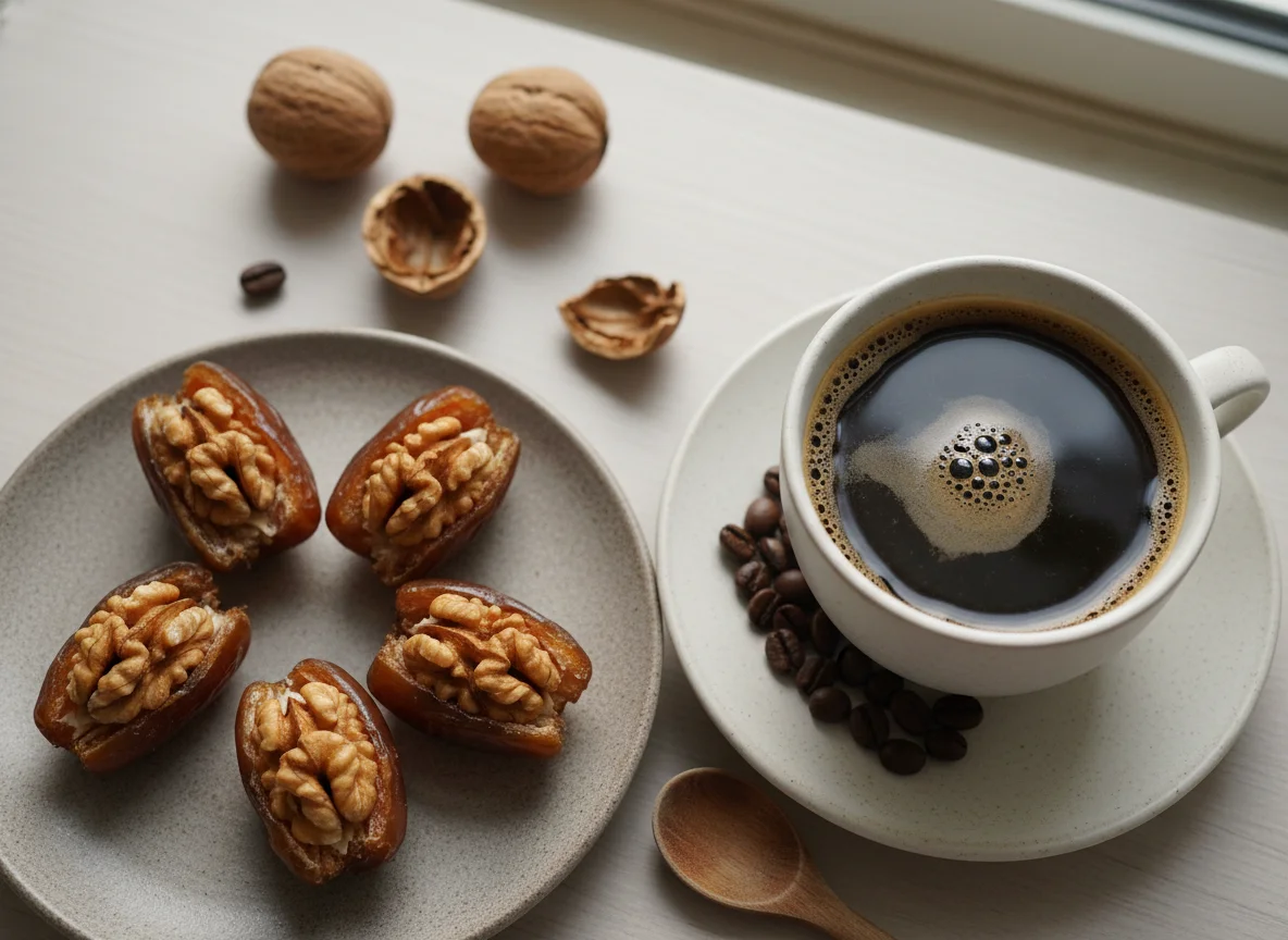 Coffee with Dates and Walnuts photo