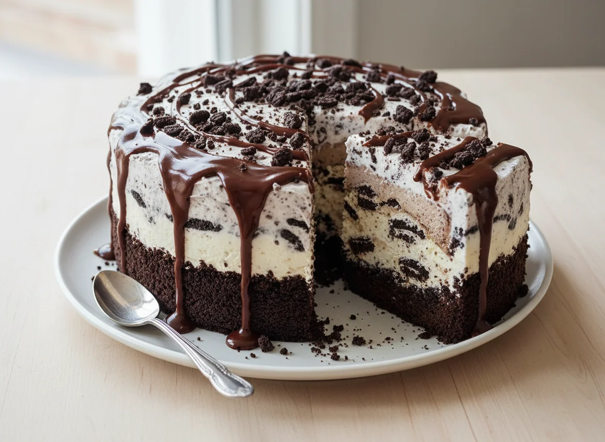 Cookies and Cream Ice Cream Cake photo