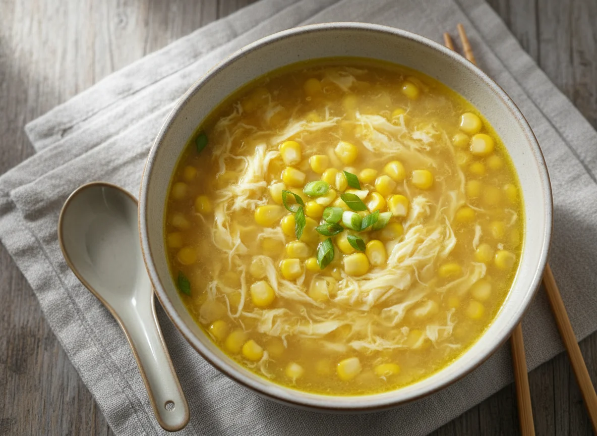 Corn and Egg Drop Soup photo