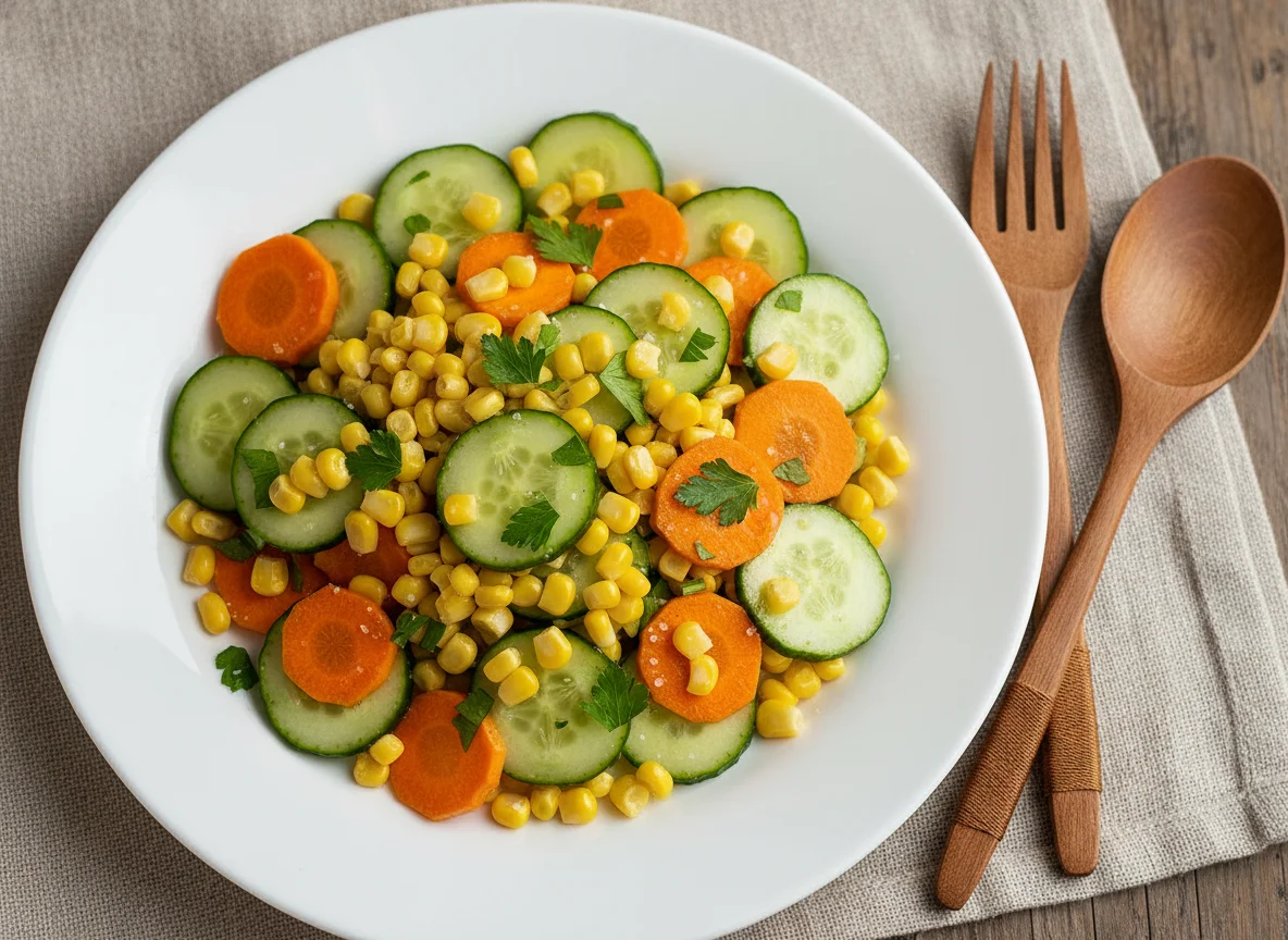 Corn, Cucumber, and Carrot Salad photo
