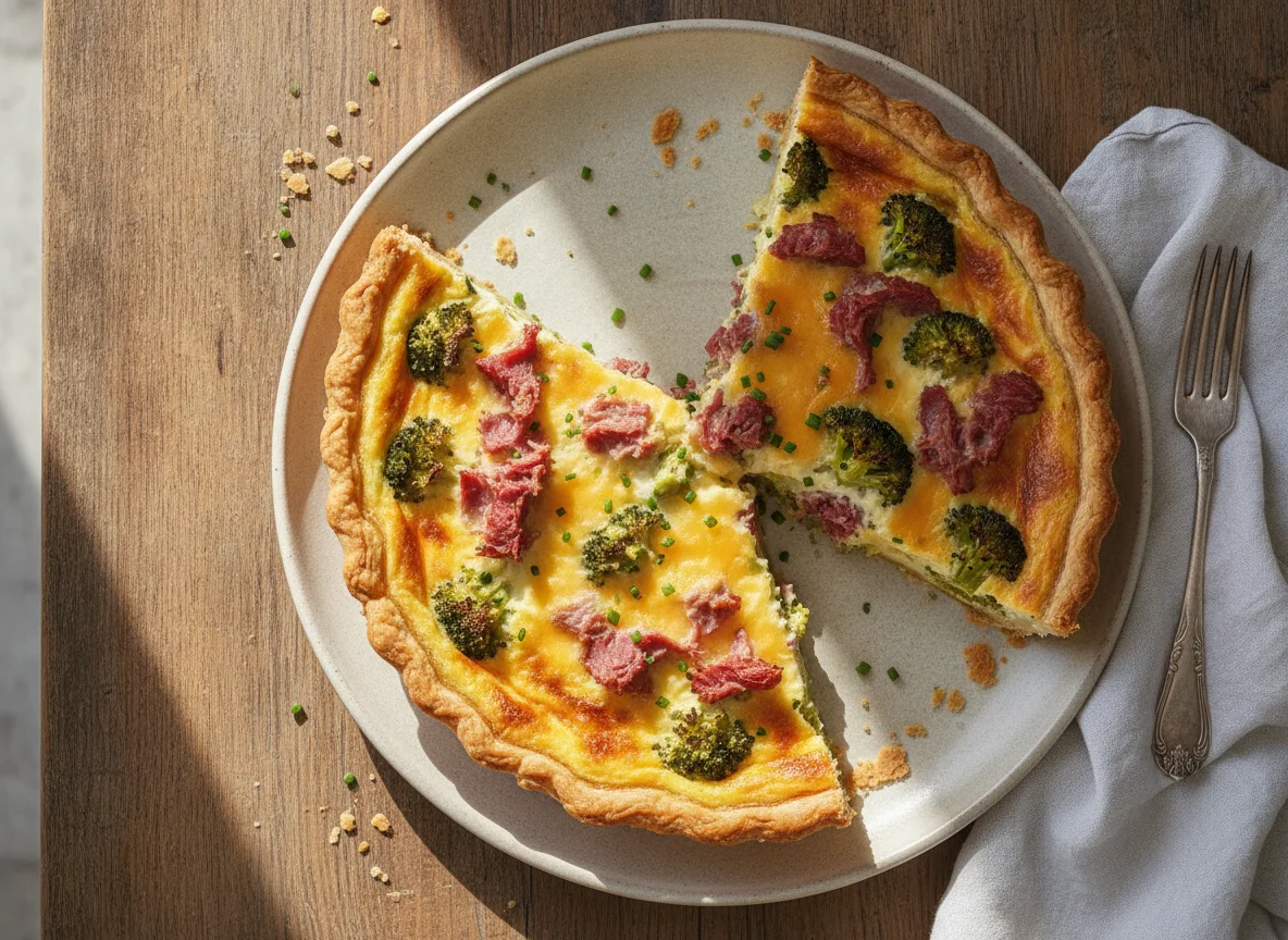 Corned Beef and Broccoli Quiche photo