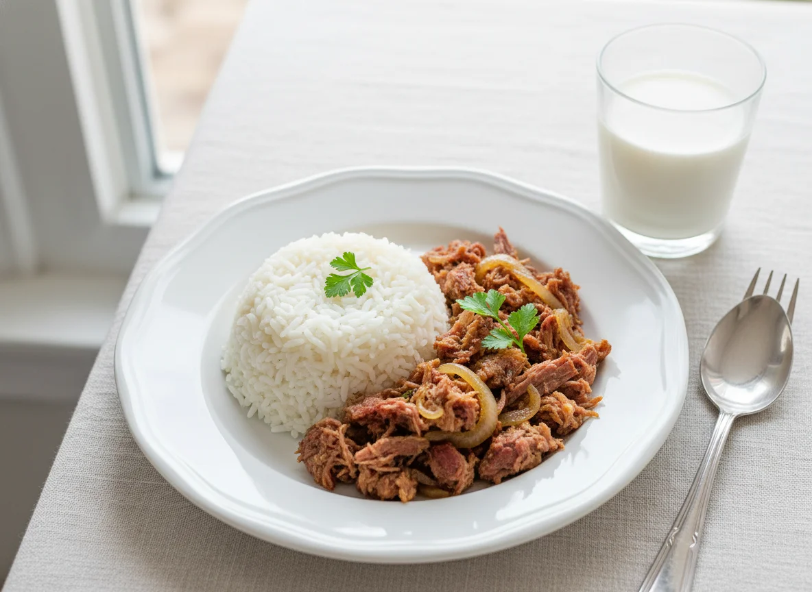 Corned Beef with Rice and Milk photo